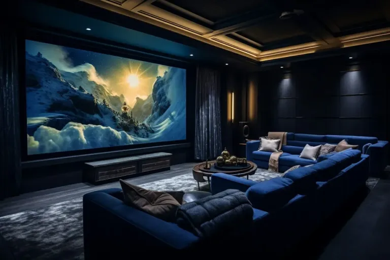 Тенденции домашнего декора 2024 года: умный домашний кинотеатр